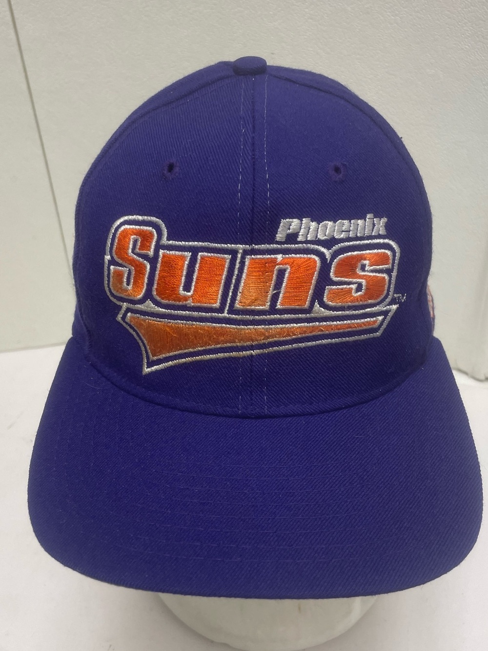 Vintage Phoenix Suns Starter Snapback Hat Cap The Right Cap Wool NBA RARE Purple